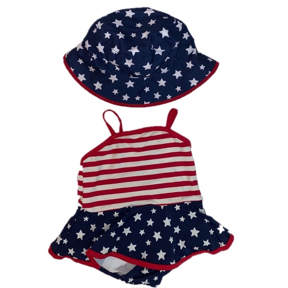 GYMBOREE Flamingo Flair Pink Sun Hat Cap w//Bow Chin Strap SZ 6-12 12-18 mos NEW